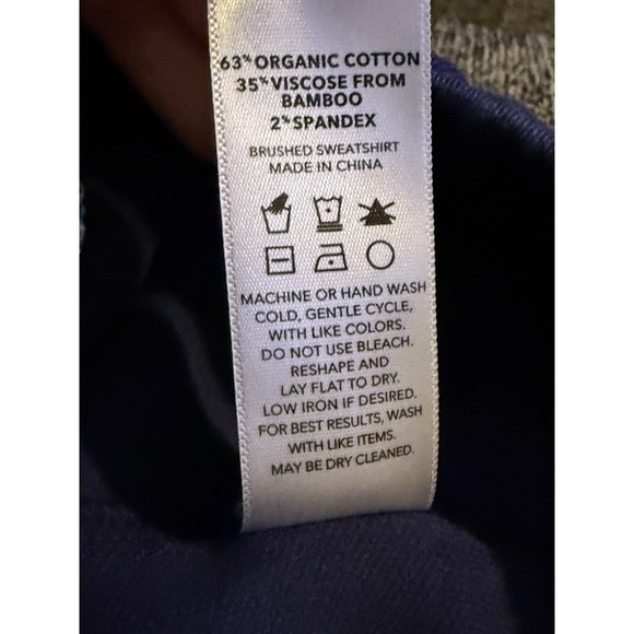 YALA Womens Blue Buttersoft Jersey Lounge Pants 2x Drawstring Bamboo Spandex - Picture 3 of 4